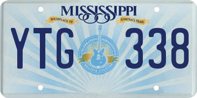 MS license plate YTG338