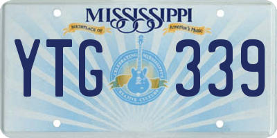 MS license plate YTG339
