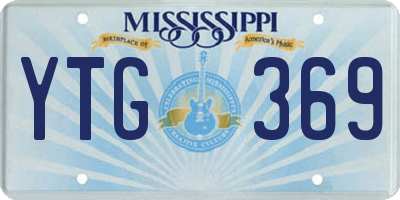 MS license plate YTG369