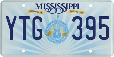 MS license plate YTG395