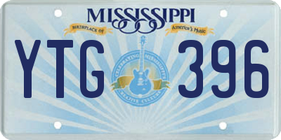 MS license plate YTG396