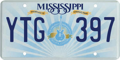 MS license plate YTG397