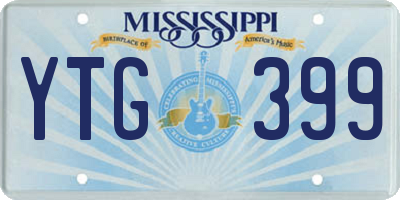 MS license plate YTG399