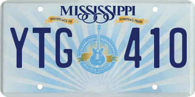 MS license plate YTG410