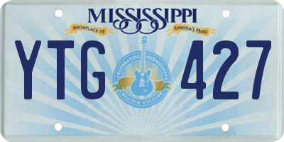 MS license plate YTG427