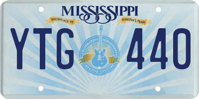MS license plate YTG440