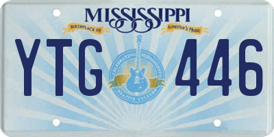MS license plate YTG446