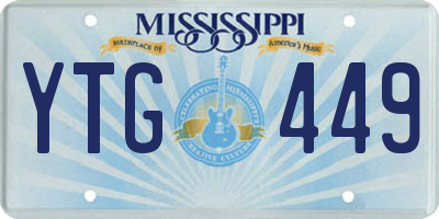 MS license plate YTG449