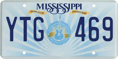 MS license plate YTG469