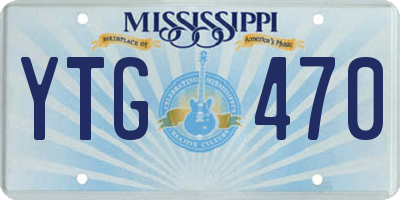 MS license plate YTG470