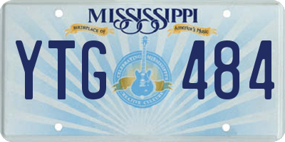 MS license plate YTG484