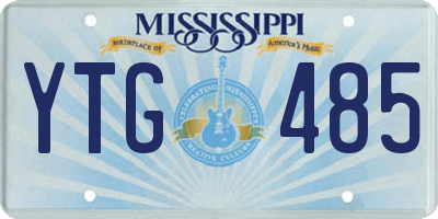 MS license plate YTG485