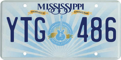 MS license plate YTG486