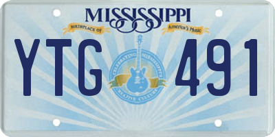MS license plate YTG491