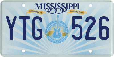 MS license plate YTG526