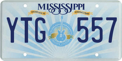 MS license plate YTG557