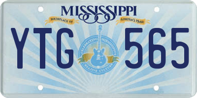MS license plate YTG565