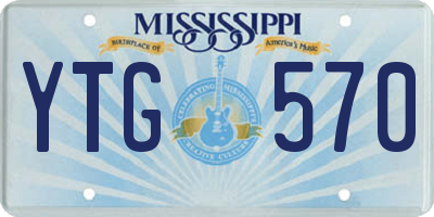 MS license plate YTG570