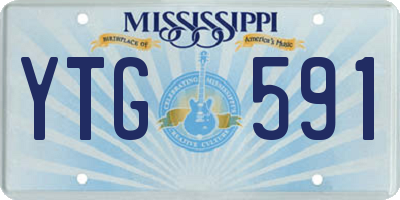 MS license plate YTG591