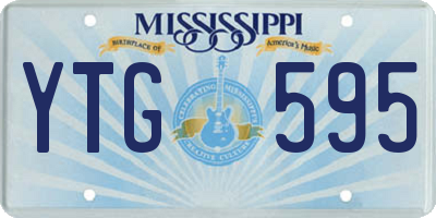 MS license plate YTG595