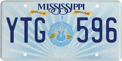 MS license plate YTG596