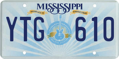 MS license plate YTG610
