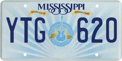 MS license plate YTG620