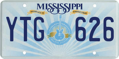 MS license plate YTG626