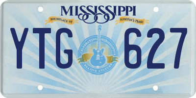 MS license plate YTG627