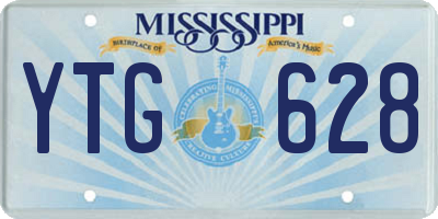 MS license plate YTG628