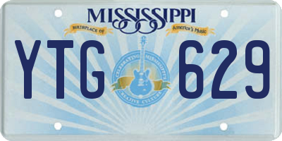 MS license plate YTG629