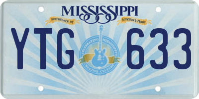 MS license plate YTG633