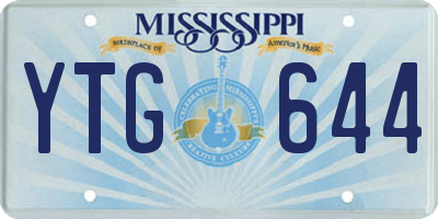 MS license plate YTG644
