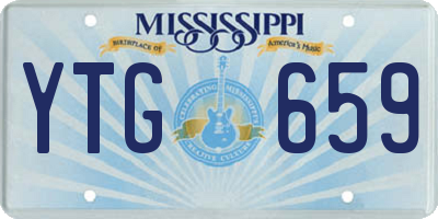 MS license plate YTG659