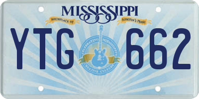 MS license plate YTG662