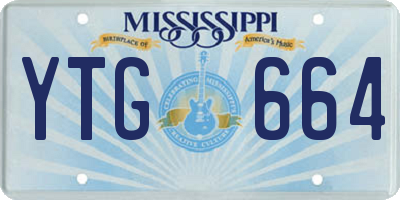 MS license plate YTG664