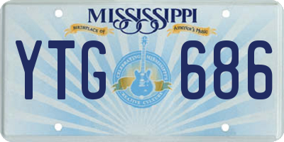 MS license plate YTG686