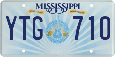 MS license plate YTG710