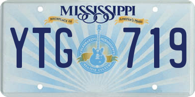 MS license plate YTG719