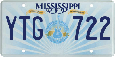 MS license plate YTG722