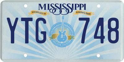 MS license plate YTG748