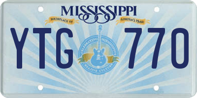 MS license plate YTG770