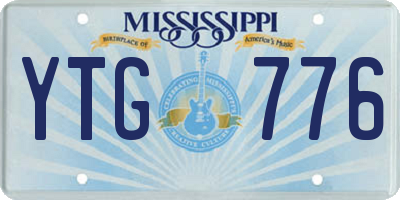 MS license plate YTG776