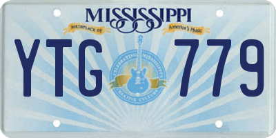 MS license plate YTG779