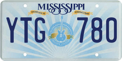 MS license plate YTG780