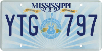 MS license plate YTG797