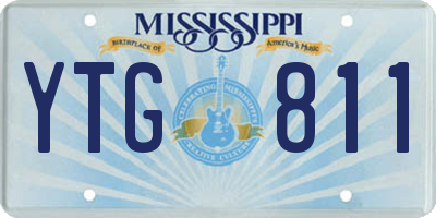 MS license plate YTG811