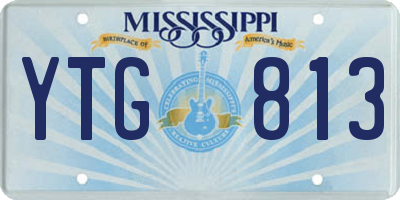 MS license plate YTG813