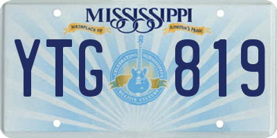 MS license plate YTG819
