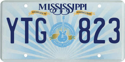 MS license plate YTG823